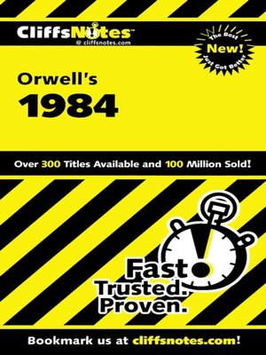 cover image of CliffsNotes on Orwell's 1984